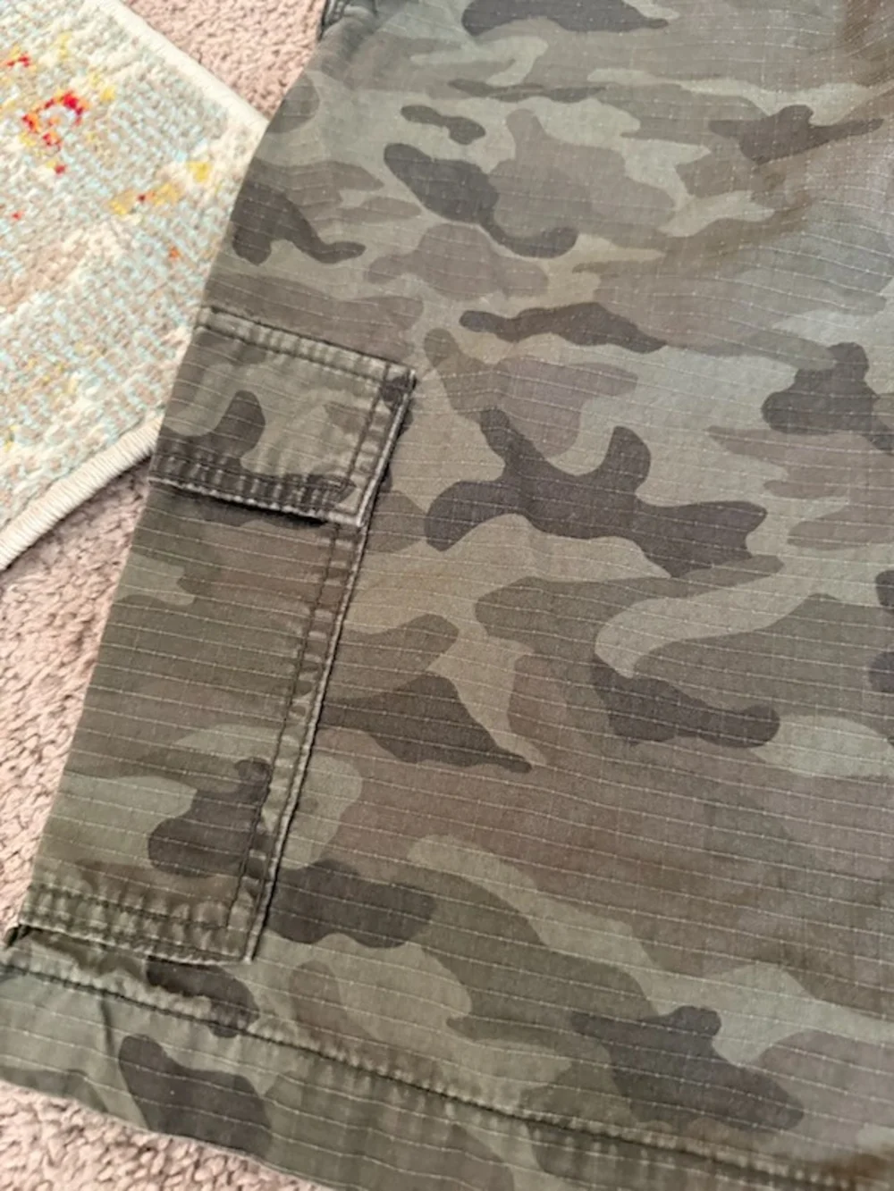 Old Navy Kids Olive Camo Cargo Shorts